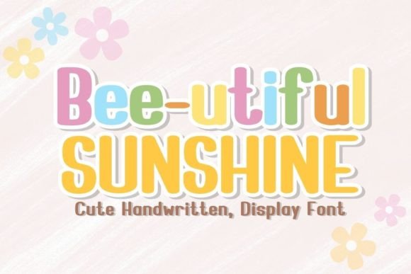 Bee-utiful Sunshine: Illuminating Modern Design with Handwritten Charm