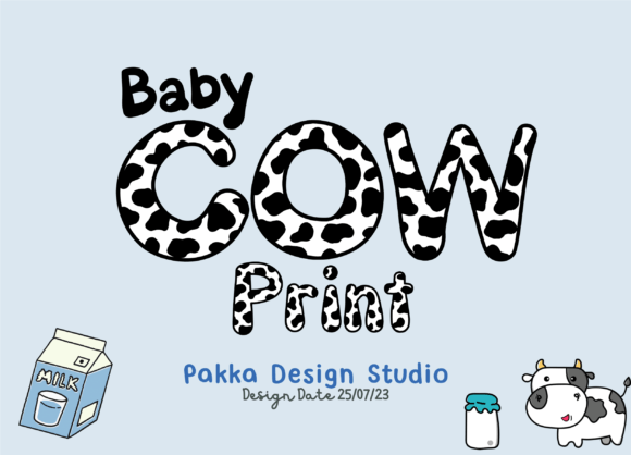 Choosing the Right Aesthetic: When Baby Cow Print and Themed Fonts Elevate Your Design