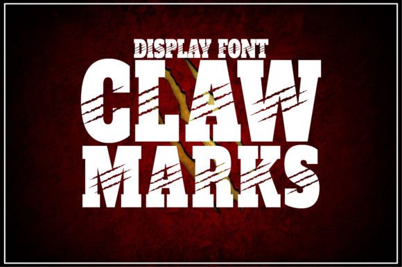 Claw Marks: A Dramatic Display Font for Bold Designs