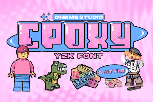 Epoxy: A Y2K-Inspired Display Font for Playful Designs