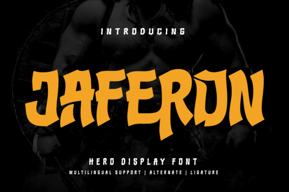 Jaferon: The Superhero Display Font for Bold Designs