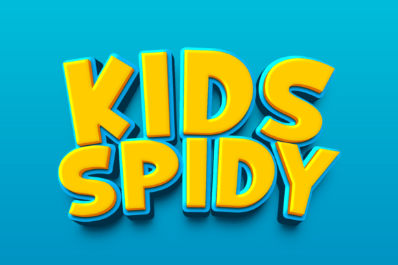 Kids Spidy: A Thick, Versatile Font for Bold Designs