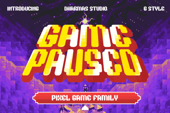 Press Start on Nostalgia: Unpacking the Game Paused Font Collection