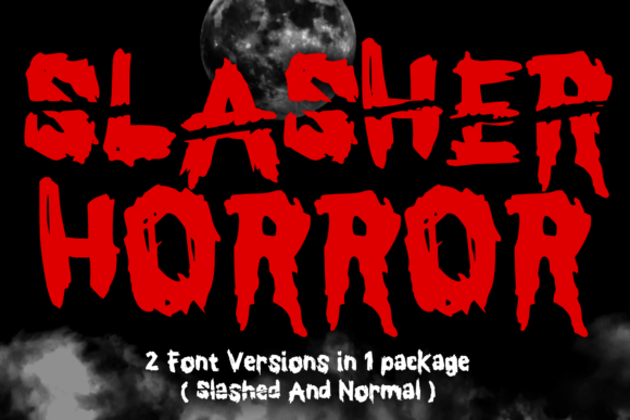 Slasher Horror: A Bold Display Font for Spooky Designs