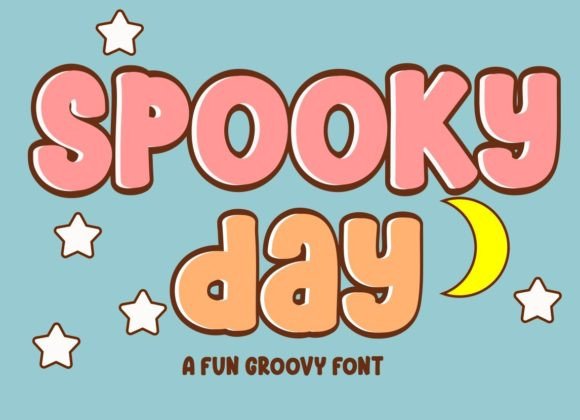 Spooky Day: Embracing Retro Bold Typography for Playful Designs