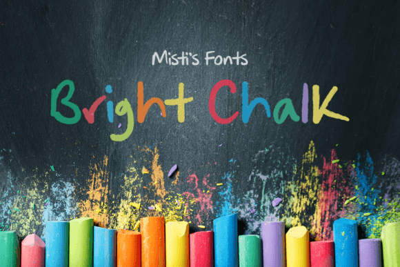 Unlocking Creativity with the Bright Chalk Font